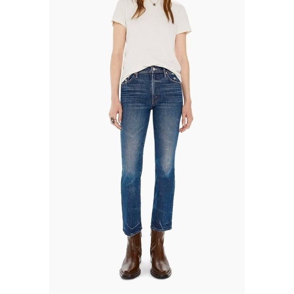 Mother Superior Size 25 The Insider Ankle Jeans in Mile High Bootcut Dark Wash - Picture 1 of 10